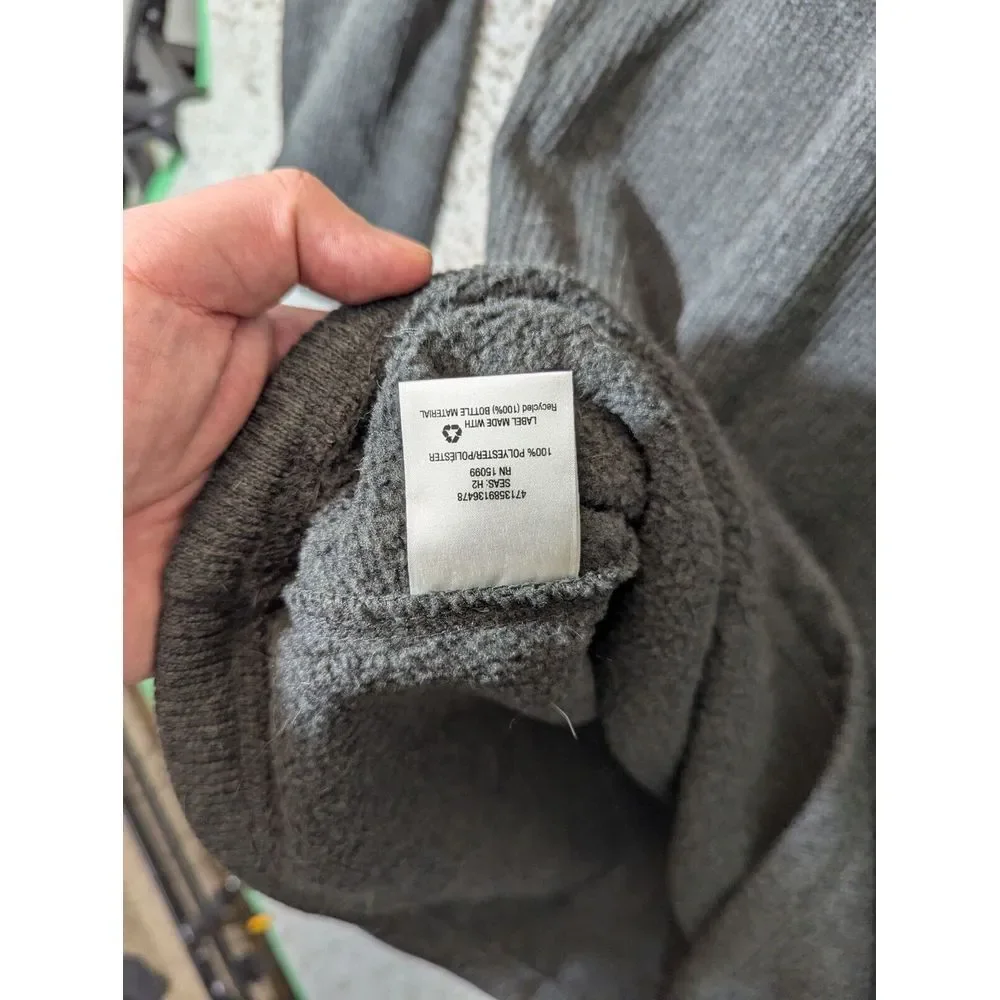 Outdoor Life Men's XXL 1/4 Zip Tight‎ Knit Sweater Gray 2XL Mock Neck Ribbed